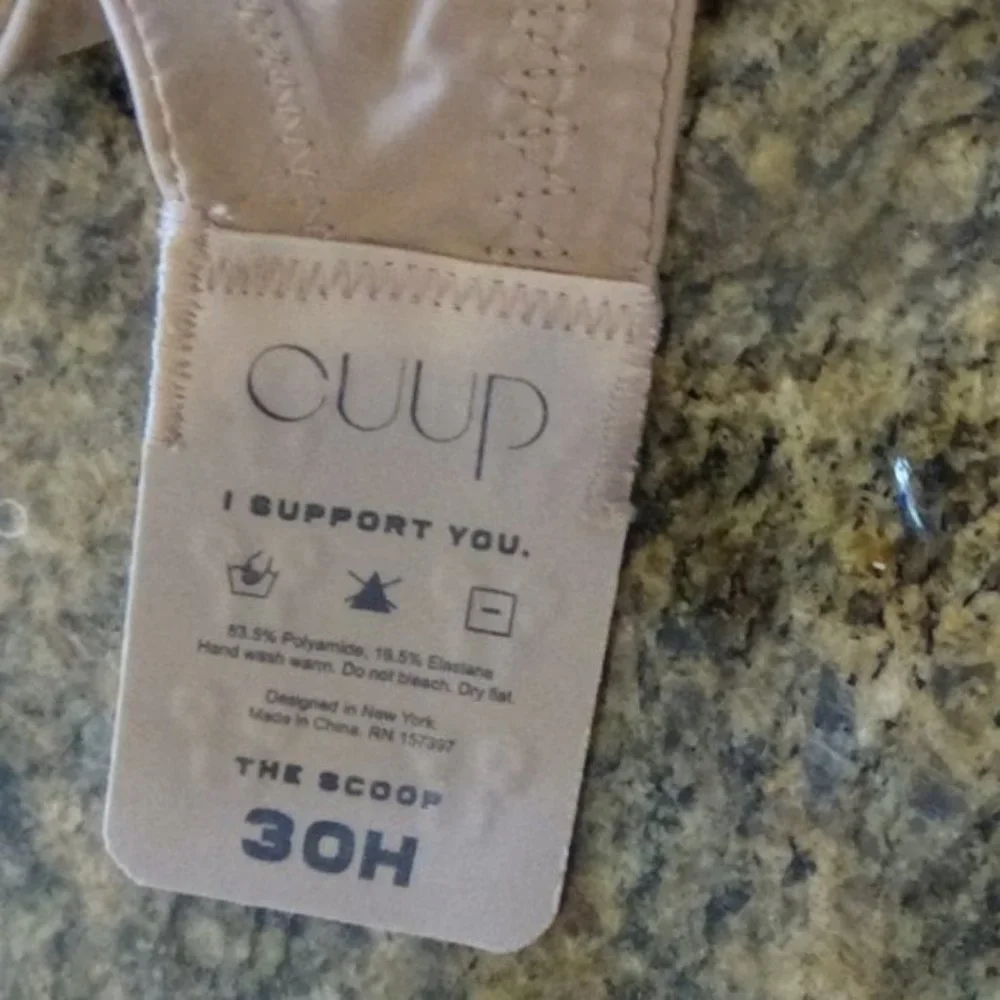 Cuup ‘The Scoop’ Unlined Taupe Bra 30H - Picture 7 of 8